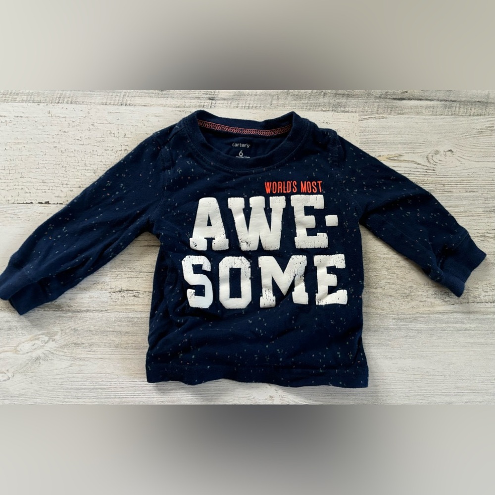 3/$9 - Carter’s Boys Long Sleeve Shirt Size 6 months
